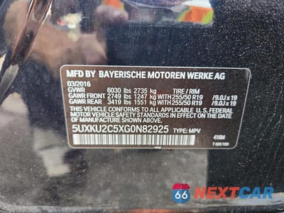 Zdjęcie 13 z 13 samochodu: 2016 BMW X6 XDRIVE35I VIN:5UXKU2C5XG0N82925 - miniatura