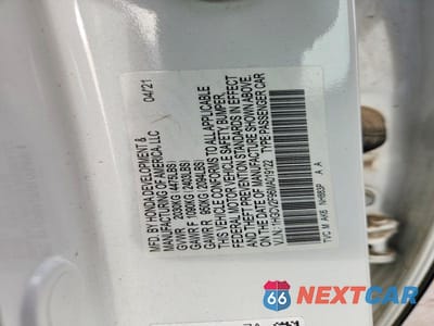 Zdjęcie 12 z 12 samochodu: 2021 HONDA ACCORD TOURING VIN:1HGCV2F96MA019122 - miniatura
