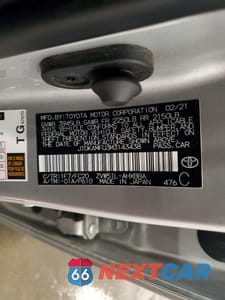 Zdjęcie 13 z 13 samochodu: 2021 TOYOTA PRIUS L ECO VIN:JTDKAMFU3M3143438 - miniatura