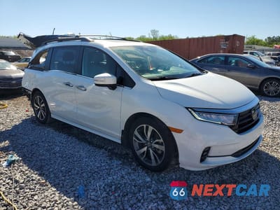 Czwarte zdjęcie samochodu z boku: 2021 HONDA ODYSSEY TOURING VIN:5FNRL6H8XMB042310 - miniatura