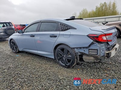 Drugie zdjęcie samochodu z przodu: 2022 HONDA ACCORD SPORT SE VIN:1HGCV1F40NA007564 - miniatura