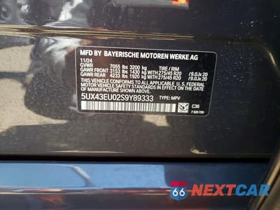 Zdjęcie 13 z 13 samochodu: 2025 BMW X5 XDRIVE50E VIN:5UX43EU02S9Y89333 - miniatura