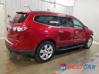 Trzecie zdjęcie samochodu z tyłu: 2014 CHEVROLET TRAVERSE LTZ VIN:1GNKVJKD0EJ167886 - miniatura