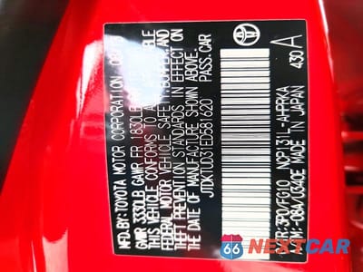 Zdjęcie 12 z 12 samochodu: 2014 TOYOTA YARIS 5-DOOR LE VIN:JTDKTUD31ED581620 - miniatura