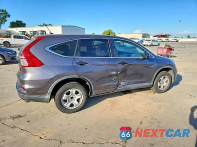 Trzecie zdjęcie samochodu z tyłu: 2015 HONDA CR-V LX VIN:3CZRM3H39FG700495 - miniatura