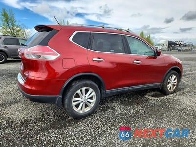Trzecie zdjęcie samochodu z tyłu: 2014 NISSAN ROGUE SV VIN:5N1AT2MV3EC848517 - miniatura