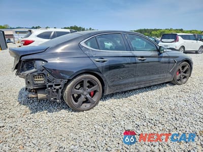 Trzecie zdjęcie samochodu z tyłu: 2019 GENESIS G70 3.3T ADVANCED VIN:KMTG34LE2KU039674 - miniatura