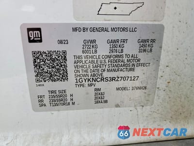 Zdjęcie 14 z 14 samochodu: 2024 CADILLAC XT5 PREMIUM LUXURY VIN:1GYKNCRS3RZ707127 - miniatura