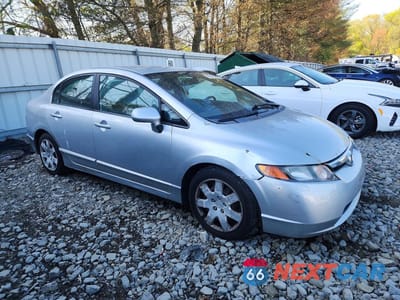 Czwarte zdjęcie samochodu z boku: 2007 HONDA CIVIC LX VIN:1HGFA16597L037123 - miniatura