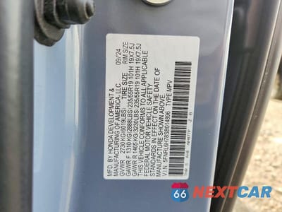 Zdjęcie 13 z 13 samochodu: 2025 HONDA ODYSSEY SPORT-L VIN:5FNRL6H78SB014896 - miniatura