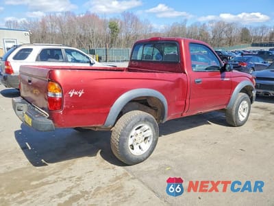 Trzecie zdjęcie samochodu z tyłu: 2001 TOYOTA TACOMA BASE VIN:5TEPM62N91Z753123 - miniatura