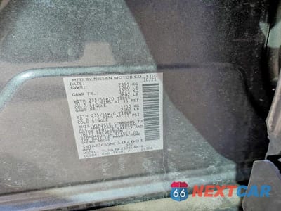 Zdjęcie 12 z 12 samochodu: 2022 NISSAN MURANO SL VIN:5N1AZ2CS5NC107601 - miniatura