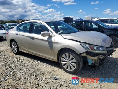 Czwarte zdjęcie samochodu z boku: 2014 HONDA ACCORD EXL VIN:1HGCR3F83EA025611 - miniatura