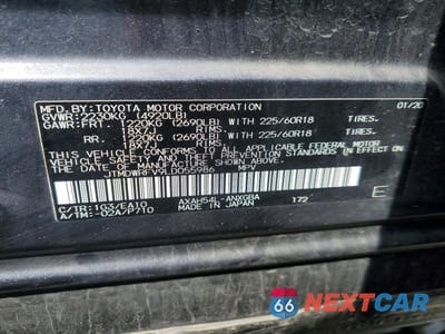 Zdjęcie 13 z 13 samochodu: 2020 TOYOTA RAV4 LIMITED VIN:JTMDWRFV9LD055986 - miniatura