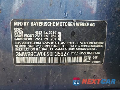Zdjęcie 12 z 12 samochodu: 2025 BMW 330XI VIN:3MW89CW08S8F35827 - miniatura