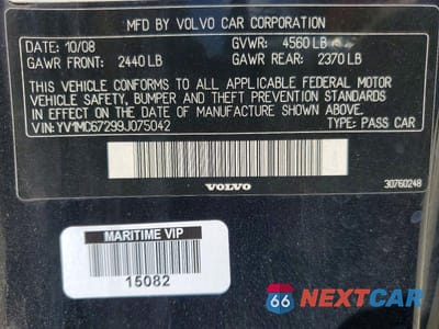 Zdjęcie 13 z 13 samochodu: 2009 VOLVO C70 T5 VIN:YV1MC67299J075042 - miniatura
