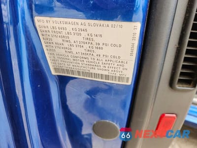 Zdjęcie 13 z 13 samochodu: 2010 VOLKSWAGEN TOUAREG V6 VIN:WVGBF7A96AD003276 - miniatura