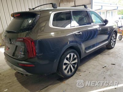 Trzecie zdjęcie samochodu z tyłu: 2021 KIA TELLURIDE S VIN:5XYP64HC1MG143526 - miniatura