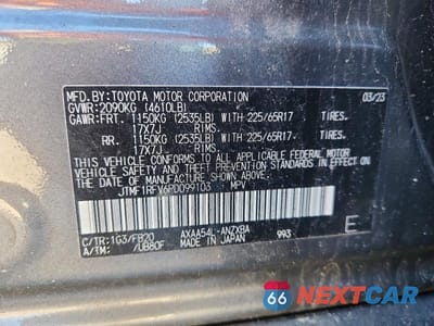 Zdjęcie 13 z 13 samochodu: 2023 TOYOTA RAV4 LE VIN:JTMF1RFV6PD099103 - miniatura