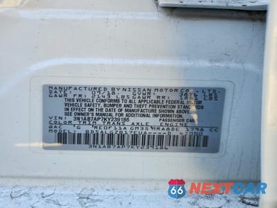 Zdjęcie 13 z 13 samochodu: 2019 NISSAN SENTRA SL VIN:3N1AB7AP7KY239186 - miniatura