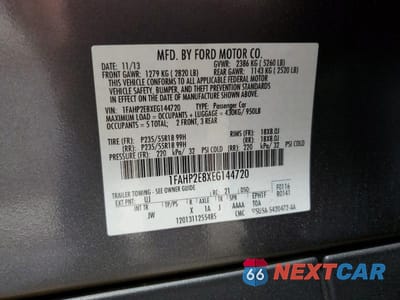 Zdjęcie 12 z 12 samochodu: 2014 FORD TAURUS SEL VIN:1FAHP2E8XEG144720 - miniatura