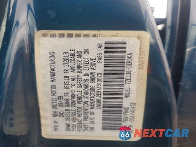 Zdjęcie 12 z 12 samochodu: 2000 TOYOTA COROLLA VE VIN:1NXBR12E9YZ319670 - miniatura