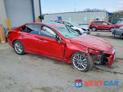Czwarte zdjęcie samochodu z boku: 2021 INFINITI Q50 LUXE VIN:JN1EV7BR0MM755274 - miniatura