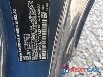 Zdjęcie 12 z 12 samochodu: 2021 BMW 430I VIN:WBA53AP00MCF74742 - miniatura
