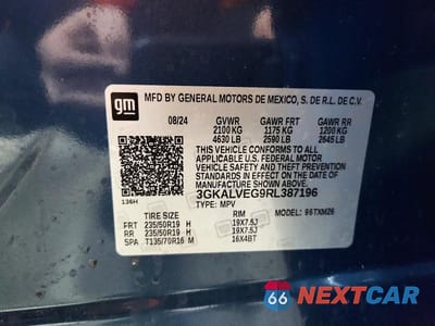 Zdjęcie 13 z 13 samochodu: 2024 GMC TERRAIN SLT VIN:3GKALVEG9RL387196 - miniatura