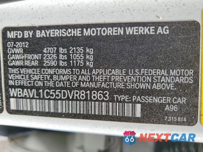 Zdjęcie 12 z 12 samochodu: 2013 BMW X1 XDRIVE28I VIN:WBAVL1C55DVR81863 - miniatura