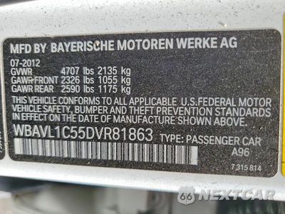 Zdjęcie 12 z 12 samochodu: 2013 BMW X1 XDRIVE28I VIN:WBAVL1C55DVR81863 - miniatura