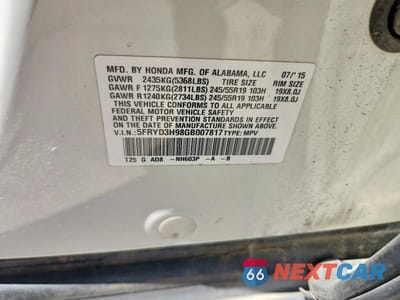 Zdjęcie 13 z 13 samochodu: 2016 ACURA MDX ADVANCE VIN:5FRYD3H98GB007817 - miniatura