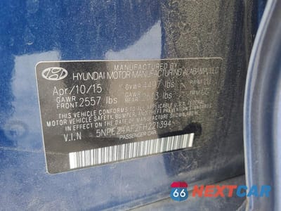 Zdjęcie 12 z 12 samochodu: 2015 HYUNDAI SONATA SE VIN:5NPE24AF2FH221394 - miniatura