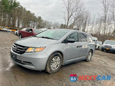 Drugie zdjęcie samochodu z przodu: 2016 HONDA ODYSSEY LX VIN:5FNRL5H29GB124412 - miniatura