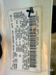 Zdjęcie 10 z 10 samochodu: 1998 LEXUS LX 470 VIN:JT6HT00W9W0023792 - miniatura