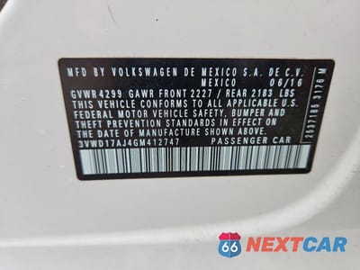 Zdjęcie 13 z 13 samochodu: 2016 VOLKSWAGEN JETTA SPORT VIN:3VWD17AJ4GM412747 - miniatura