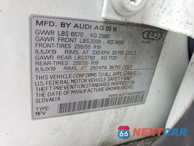 Zdjęcie 12 z 12 samochodu: 2017 AUDI Q7 PREMIUM PLUS VIN:WA1LAAF7XHD018525 - miniatura