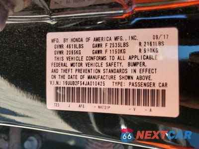 Zdjęcie 12 z 12 samochodu: 2018 ACURA TLX TECH VIN:19UUB2F54JA010425 - miniatura