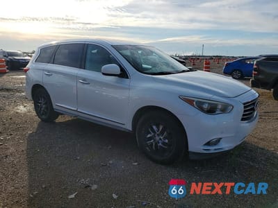Czwarte zdjęcie samochodu z boku: 2013 INFINITI JX35 BASE VIN:5N1AL0MN7DC308901 - miniatura