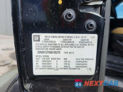 Zdjęcie 12 z 12 samochodu: 2004 CHEVROLET AVALANCHE K1500 VIN:3GNEK12T04G185270 - miniatura