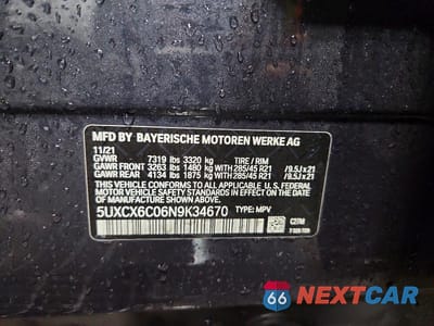 Zdjęcie 13 z 13 samochodu: 2022 BMW X7 M50I VIN:5UXCX6C06N9K34670 - miniatura