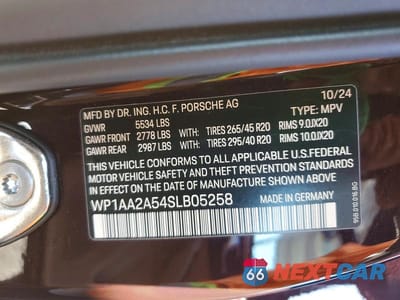 Zdjęcie 13 z 13 samochodu: 2025 PORSCHE MACAN BASE VIN:WP1AA2A54SLB05258 - miniatura