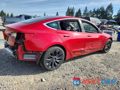 Trzecie zdjęcie samochodu z tyłu: 2020 TESLA MODEL 3 VIN:5YJ3E1EB0LF803038 - miniatura