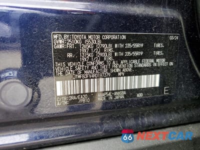 Zdjęcie 12 z 12 samochodu: 2024 TOYOTA RAV4 PRIME XSE VIN:JTMFB3FV4RD197379 - miniatura