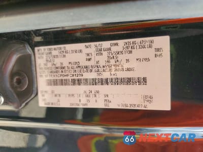 Zdjęcie 12 z 12 samochodu: 2017 FORD F150 SUPER CAB VIN:1FTEX1CP0HFC81239 - miniatura