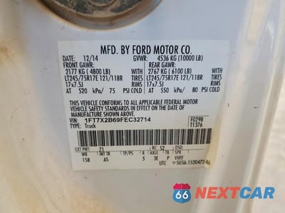 Zdjęcie 12 z 12 samochodu: 2015 FORD F250 SUPER DUTY VIN:1FT7X2B69FEC32714 - miniatura