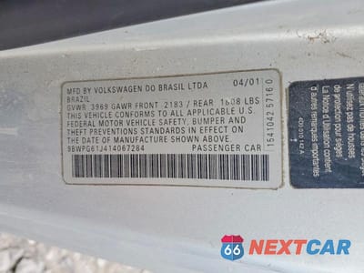 Zdjęcie 12 z 12 samochodu: 2001 VOLKSWAGEN GTI GLX VIN:9BWPG61J414067284 - miniatura