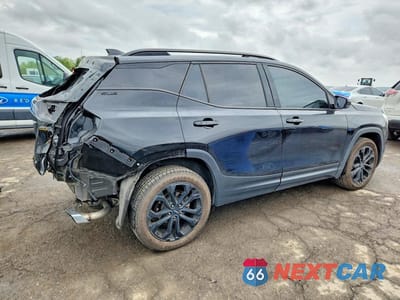 Trzecie zdjęcie samochodu z tyłu: 2019 GMC TERRAIN SLE VIN:3GKALTEX9KL254223 - miniatura