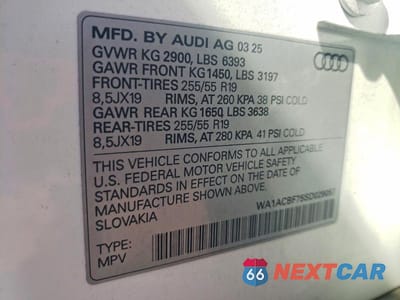 Zdjęcie 14 z 14 samochodu: 2025 AUDI Q7 PREMIUM VIN:WA1ACBF75SD029057 - miniatura