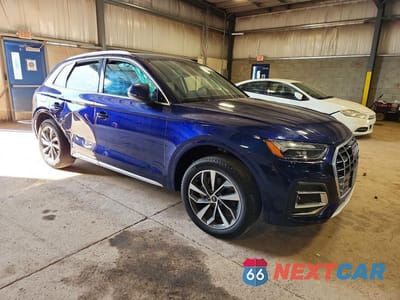 Czwarte zdjęcie samochodu z boku: 2021 AUDI Q5 PREMIUM PLUS VIN:WA1BAAFY0M2083930 - miniatura